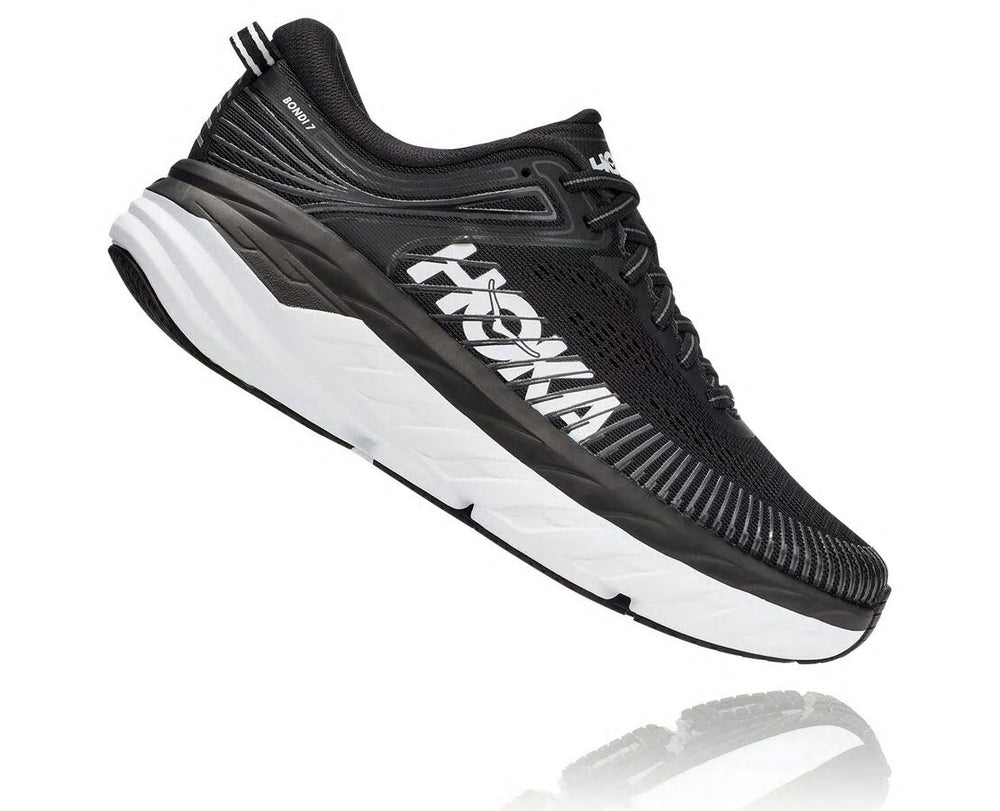 HOKA|Women's Bondi 7 Black / White
