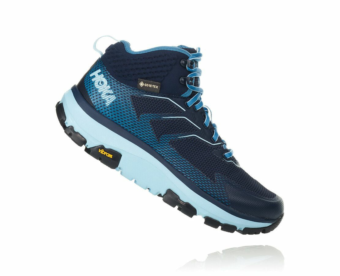HOKA|Women's Toa GORE-TEX Black Iris / Aquamarine