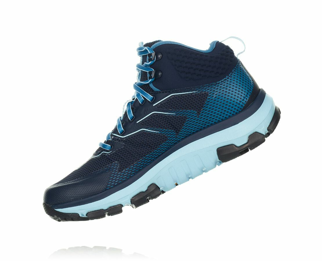 HOKA|Women's Toa GORE-TEX Black Iris / Aquamarine