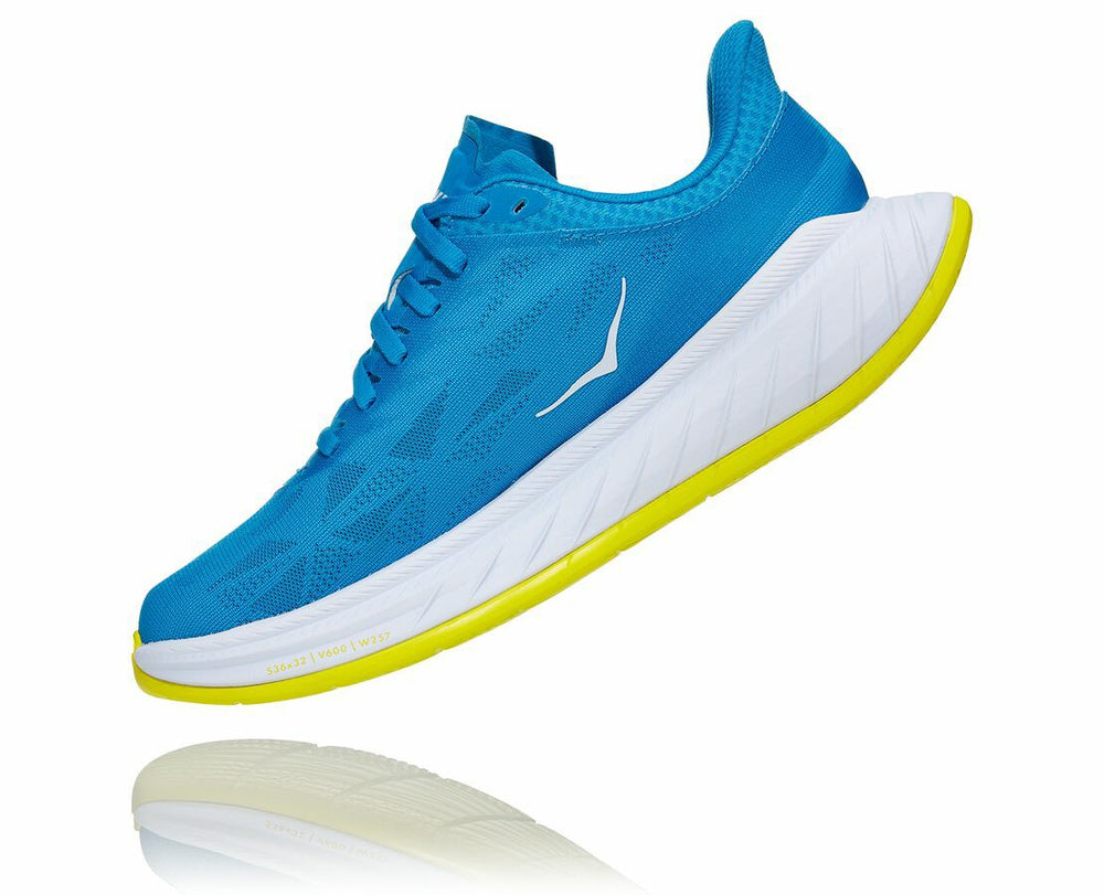 HOKA|Women's Carbon X 2 Diva Blue / Citrus