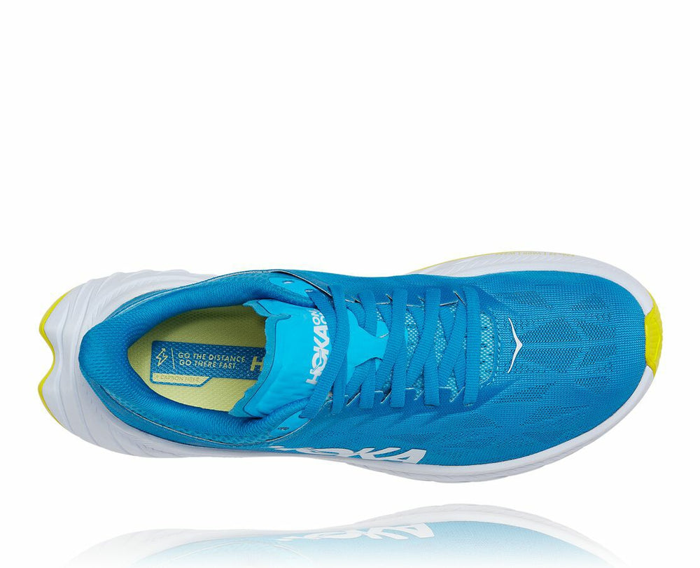 HOKA|Women's Carbon X 2 Diva Blue / Citrus