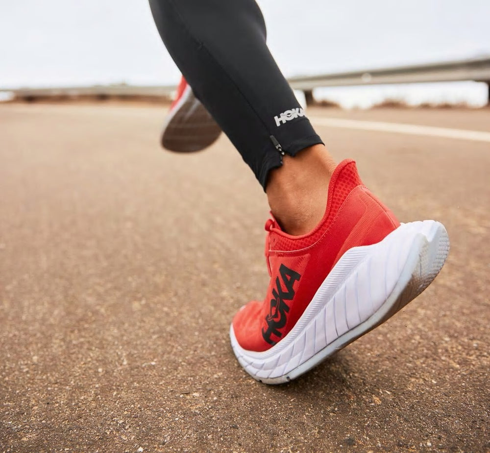 HOKA|Women's Carbon X 2 Hot Coral / Black Iris
