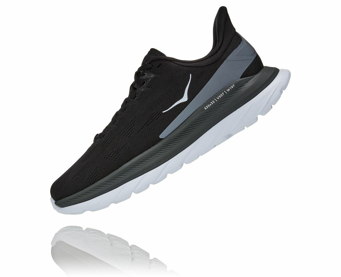 HOKA|Women's Mach 4 Black / Dark Shadow