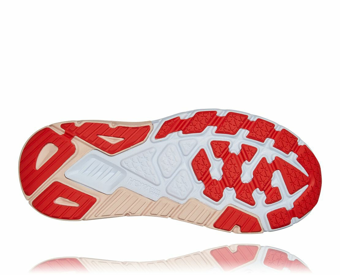 HOKA|Women's Arahi 5 Cantaloupe / Silver Peony