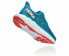 HOKA|Women's Arahi 5 Mosaic Blue / Luminary Green