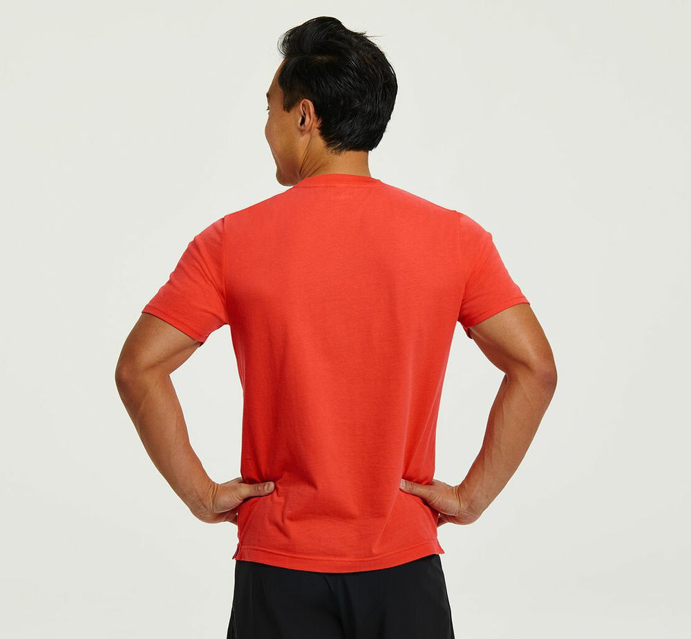 HOKA|Men's Brand Tee Fiesta / White