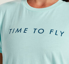 HOKA|Women's Brand Tee Blue Tint