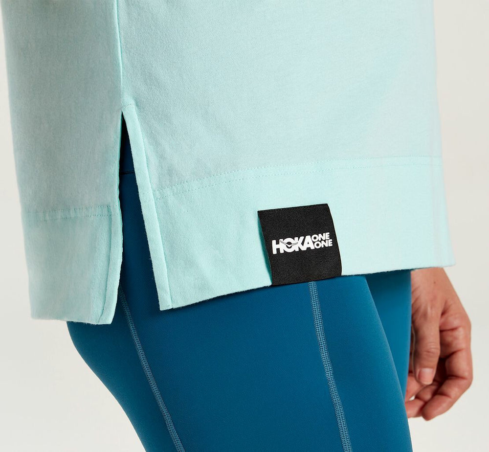 HOKA|Women's Brand Tee Blue Tint