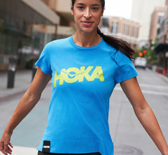 HOKA|Women's Brand Tee Diva Blue
