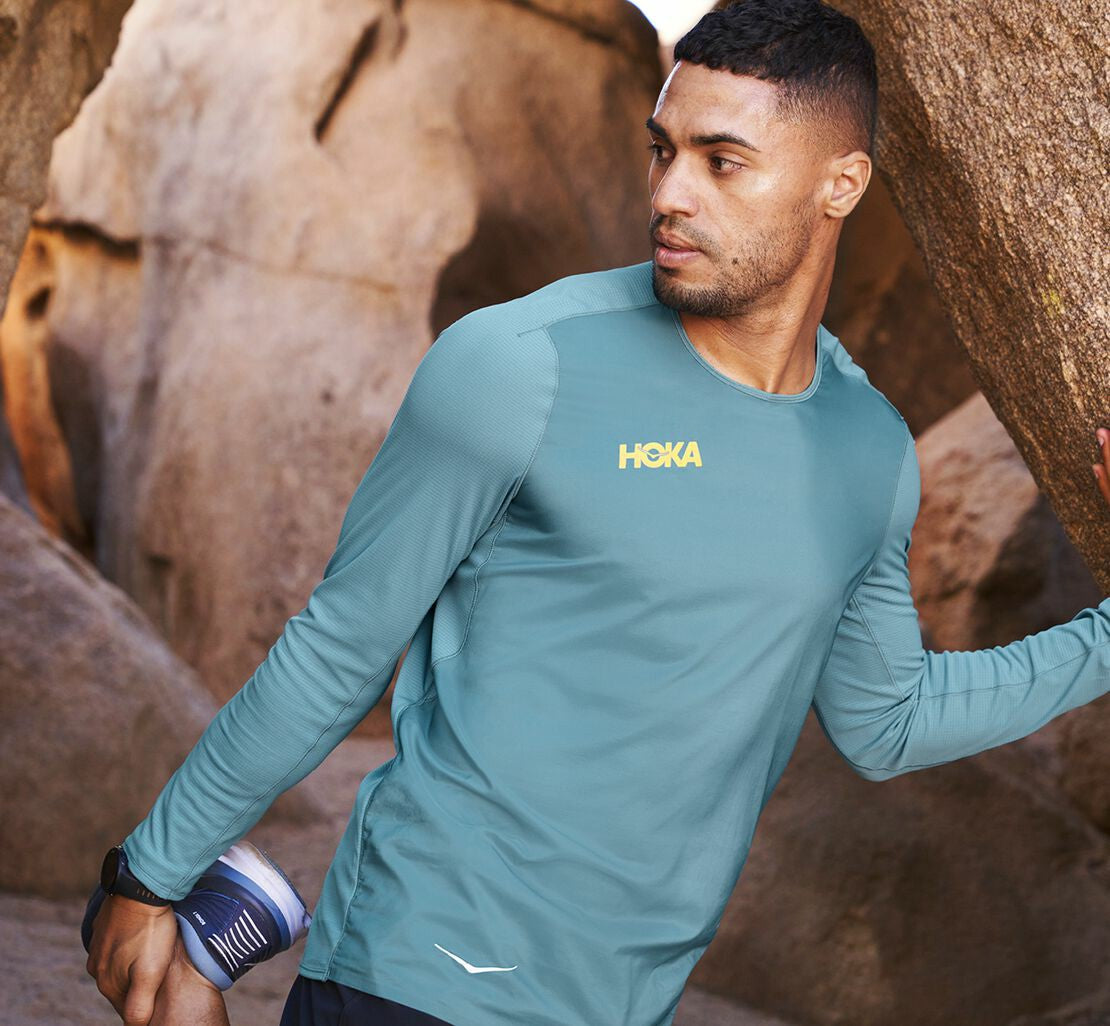 HOKA|Men's Wind Shirt Provincial Blue