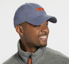 HOKA|All Gender Casual Hat Blue Grey / Vermilion Orange