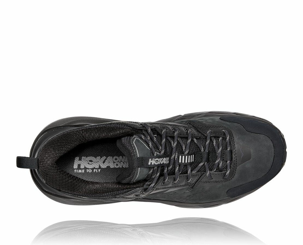 HOKA|Men's Kaha Low GORE-TEX Black / Charcoal Gray
