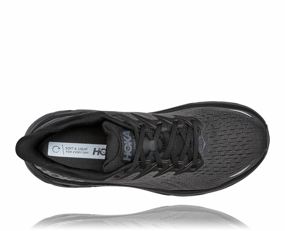 HOKA|Men's Clifton 8 Black / Black