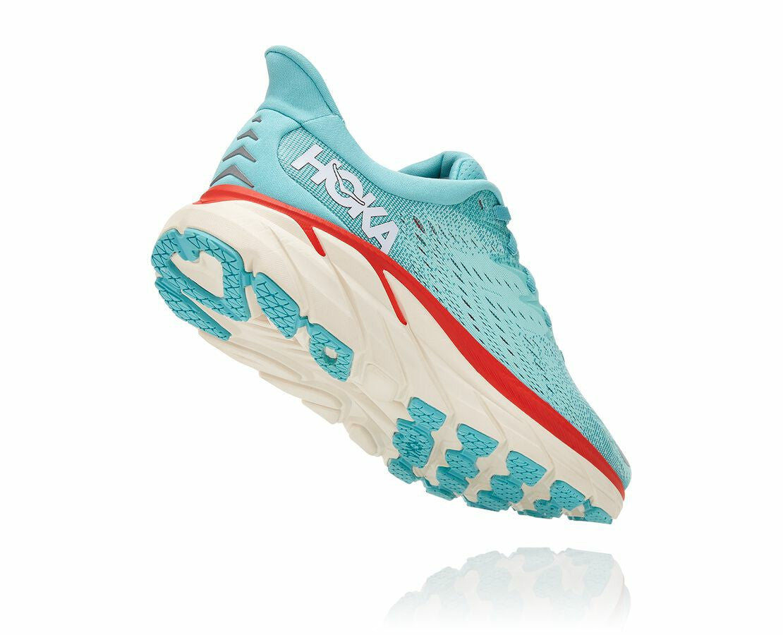HOKA|Women's Clifton 8 Aquarelle / Eggshell Blue