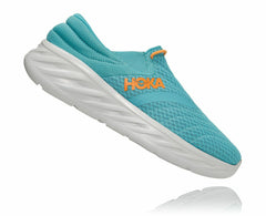 HOKA|Men's Ora Recovery Shoe 2 Aquarelle / Blazing Orange