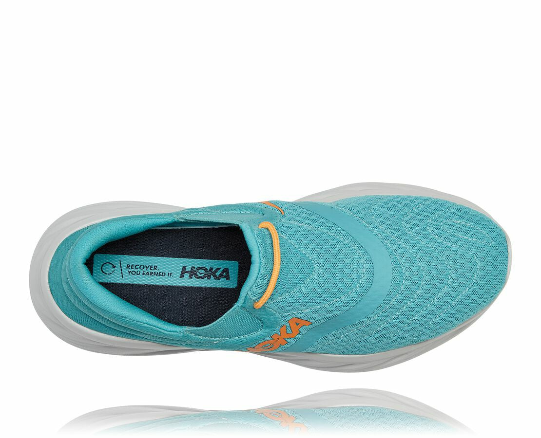 HOKA|Men's Ora Recovery Shoe 2 Aquarelle / Blazing Orange