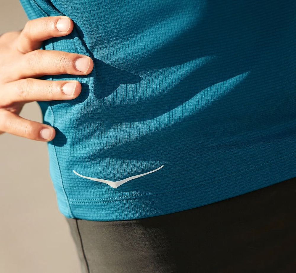 HOKA|Men's Performance Short Sleeve Moroccan Blue