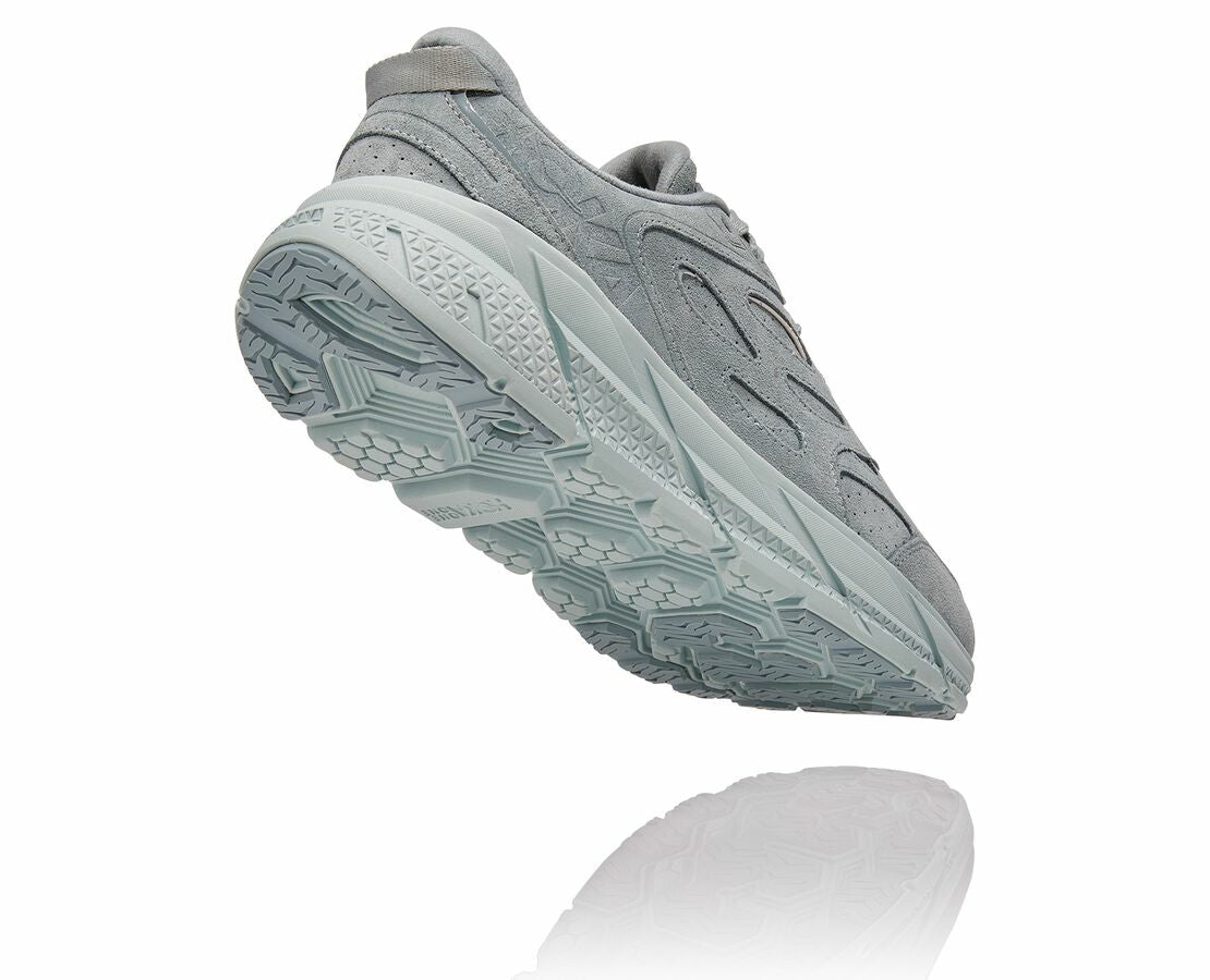 HOKA|All Gender Clifton L Suede Grey Mist / Misty Blue