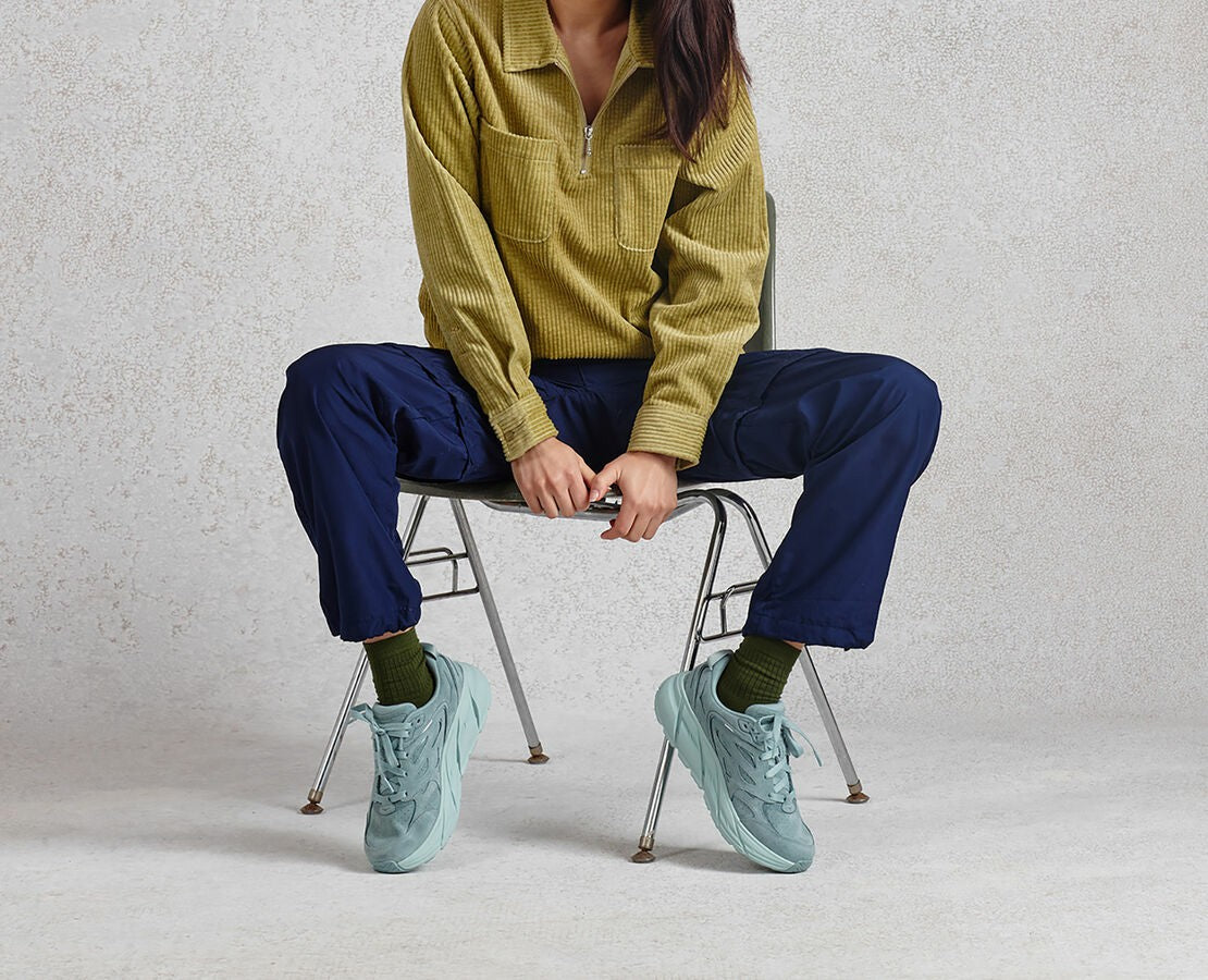 HOKA|All Gender Clifton L Suede Grey Mist / Misty Blue
